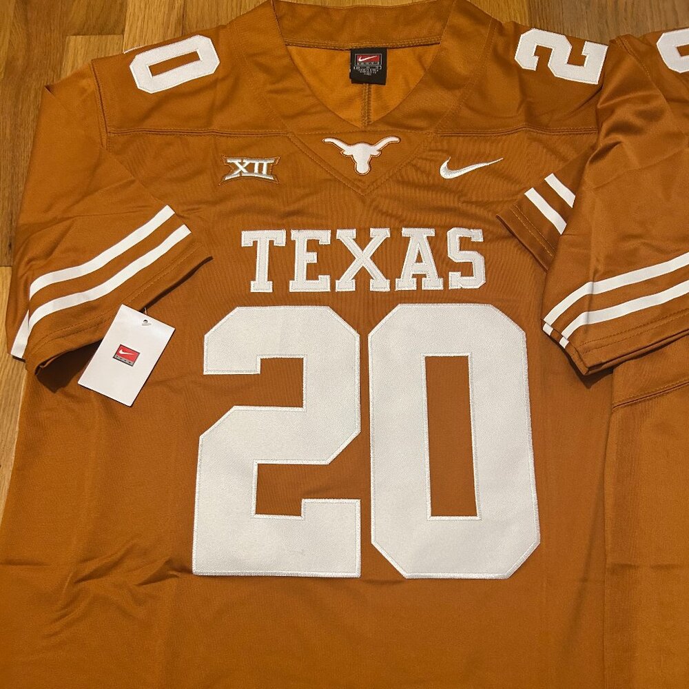 Nike TEXAS LONGHORNS EARL CAMPBELL Men's JERSEY Sz M,L,XL,2XL New with tags - Picture 3 of 7